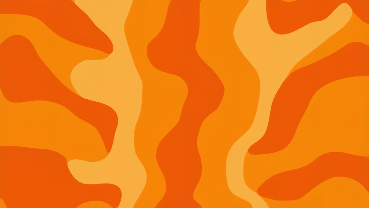 Abstract Orange Fluid Pattern Background