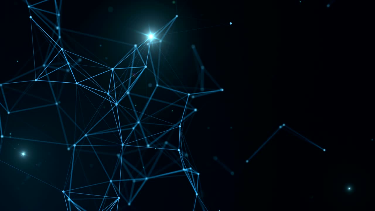 Plexus fantasy abstract technology.