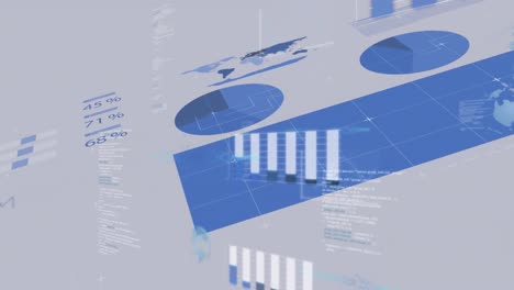 animation of data processing on interface