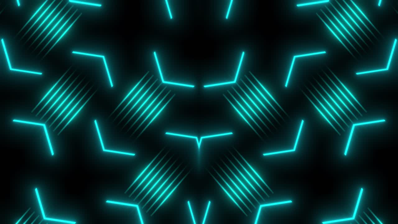 Modello geometrico astratto al neon