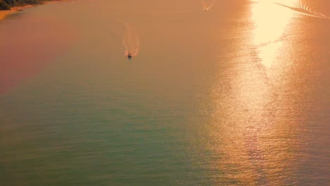 海上日落風景,空中景色