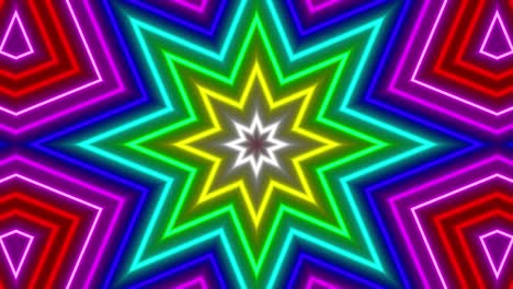 neon geometric pattern illumination animation motion graphics