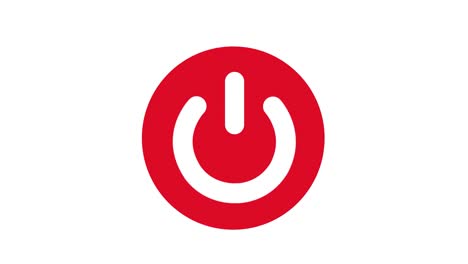 icono animado del botón de energía. icono de inteligencia artificial animado de 4k para mejorar el proyecto y el video explicador