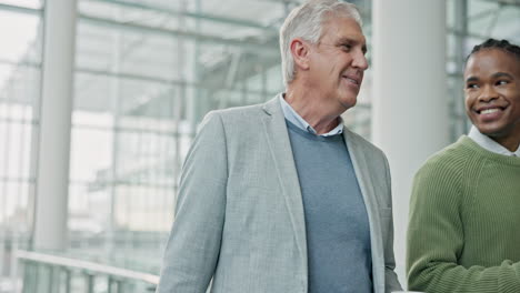 discussion, walking and businessmen talking
