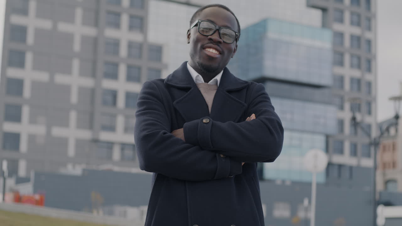 Confident Business Man in City