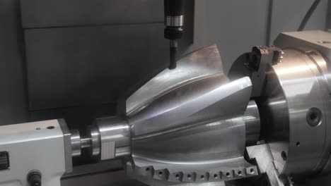 CNC-Fräsmaschine-Für-Die-Metallbearbeitung.-Schneiden-Von-Metall-Moderne-Verarbeitungstechnologie.