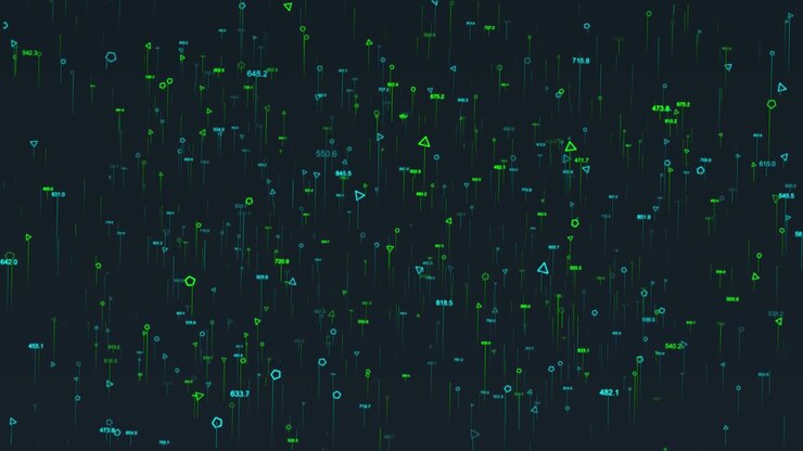 4k cyber environment technology metaverse digital big data matrix network blockchain connection