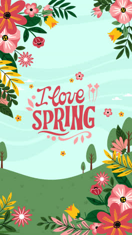 spring floral illustration