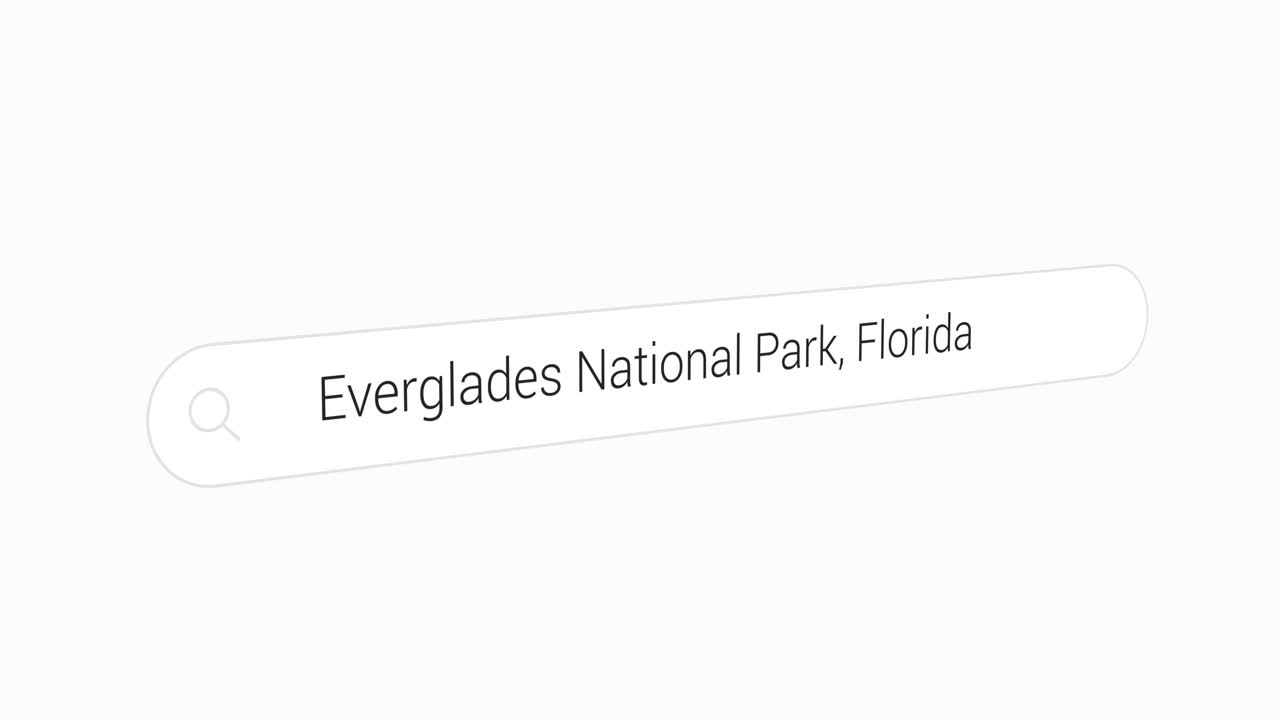 Searching Everglades National Park, Florida on the web