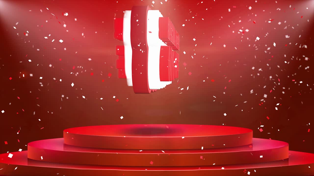 oferta especial 60% de descuento - ilustración del podio rojo