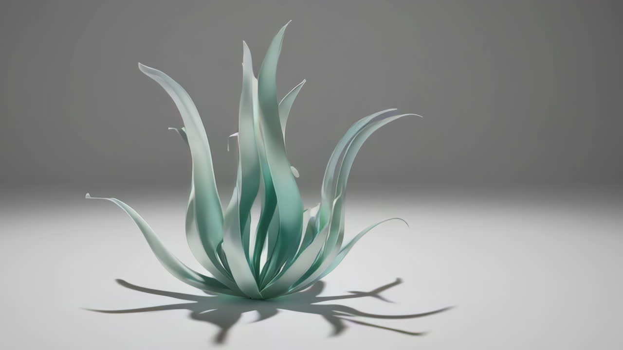 3D Rendered Abstract Agave Plant