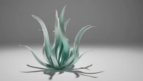 3d rendered abstract agave plant