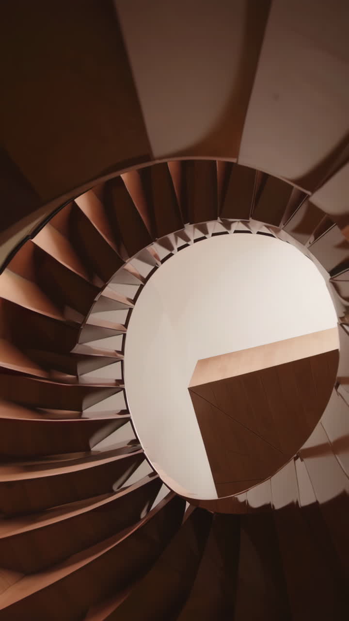 Abstract View of a Spiral Staircase