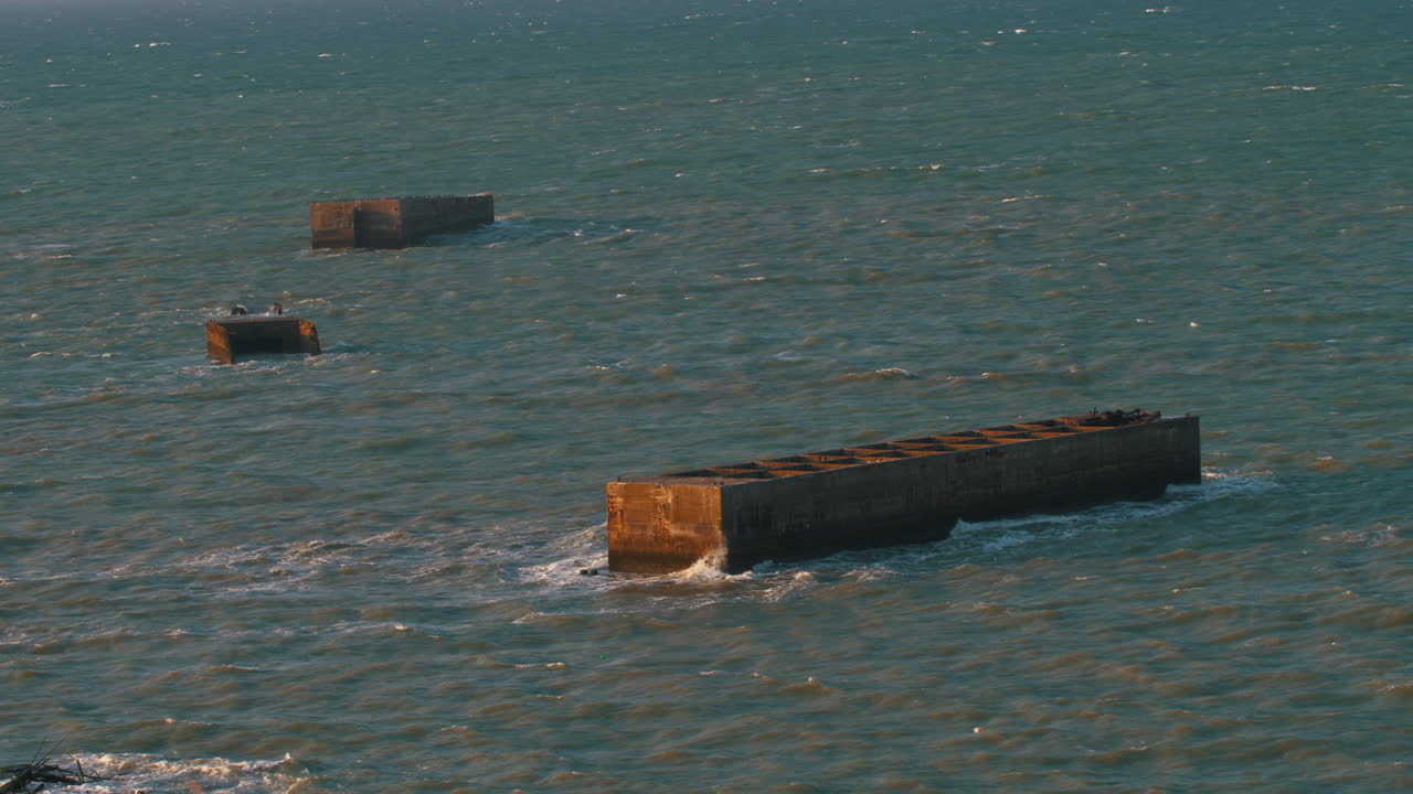 1944년 6월 6일, 제2차 세계대전 봉황 블록, 인공 뽕나무 항구, 노르망디 상륙작전, pointe du hoc, arromanches