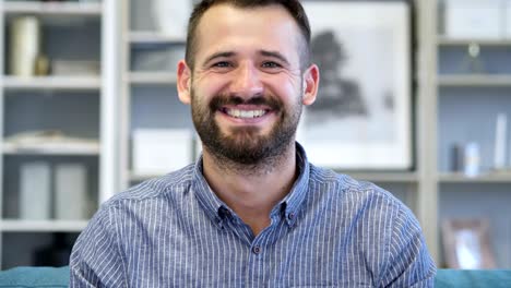 adult man celebrating success  gesture in office