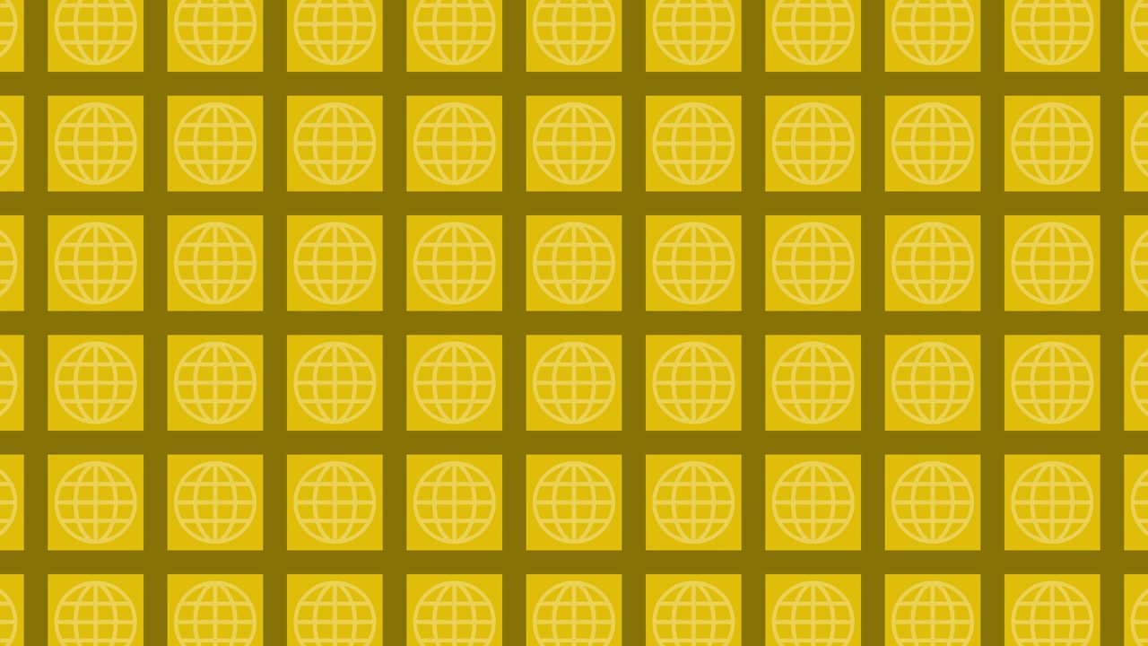 Golden Globe Pattern Background