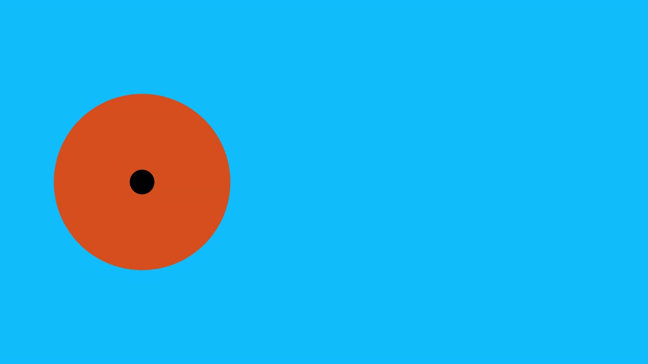Dynamic Expanding Circles Revealing Different Colors