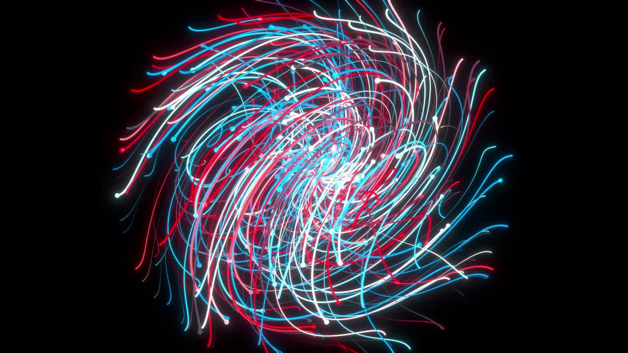 líneas digitales de flujo confusas