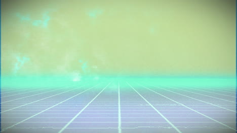 animation of lines on green background