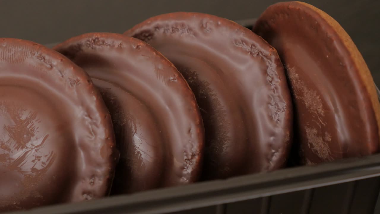 chocolate y aroma de naranja galleta comida envasada 4k