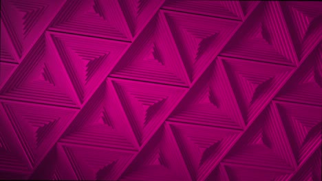 purpure minimalism. a mosaic surface with moving black triangles. abstract geometric background. cells. wave. loop animation. 4k. 3d. animation for a business presentation