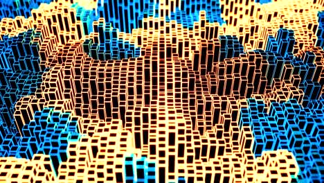 4K Abstract Digital Data Blocks.