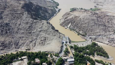 aerial view of darunta dam