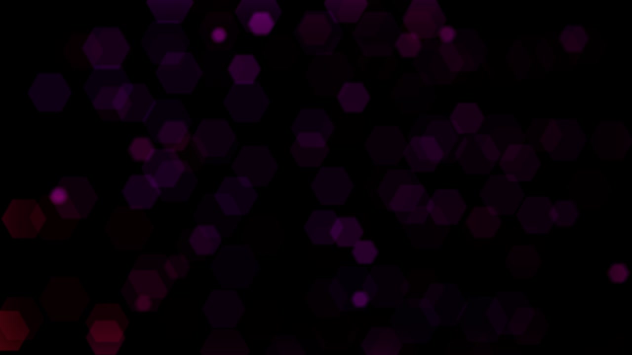 video de fondo con efecto bokeh - brillos rosados vuelan sobre fondo oscuro, animación de bucle sin costuras - animación 4k 60fps uhd 3d