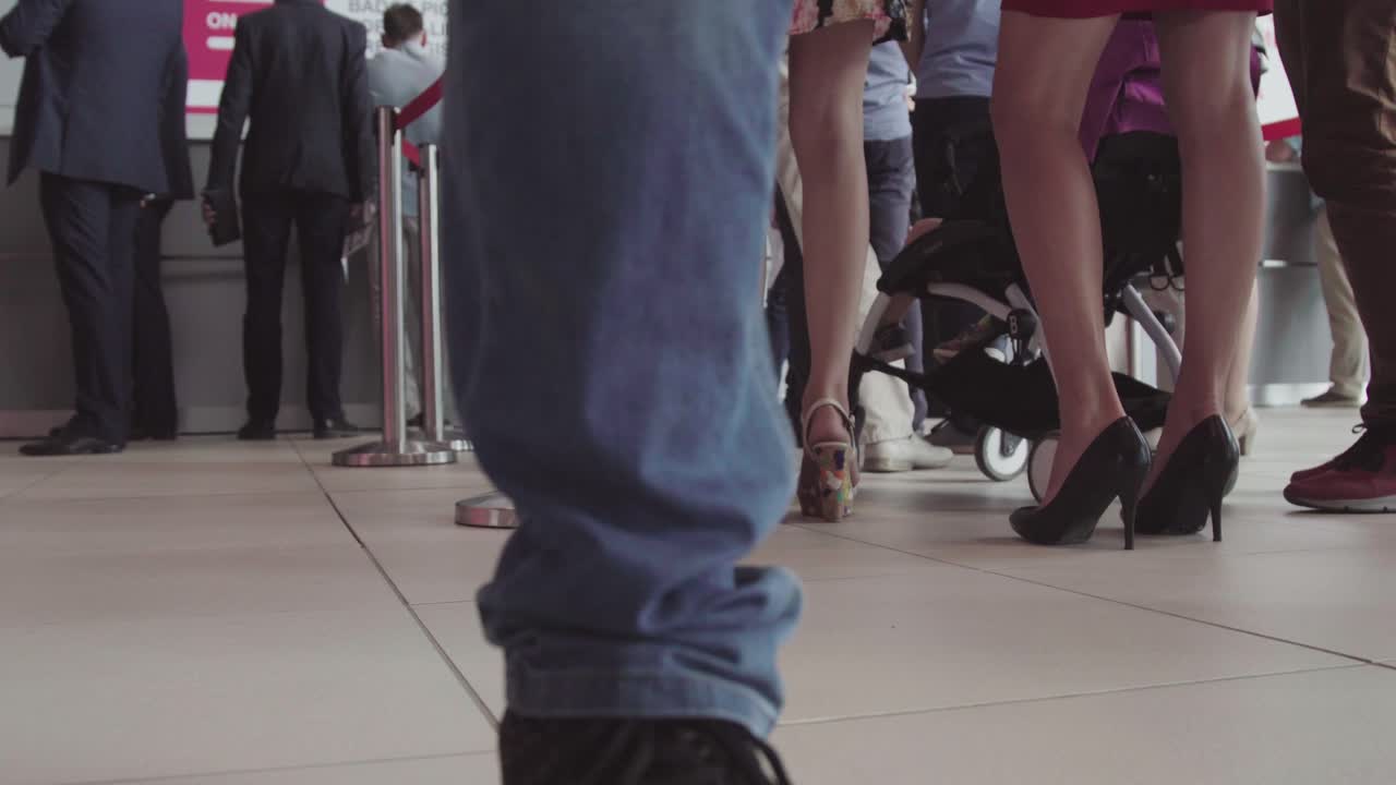 People waiting in line