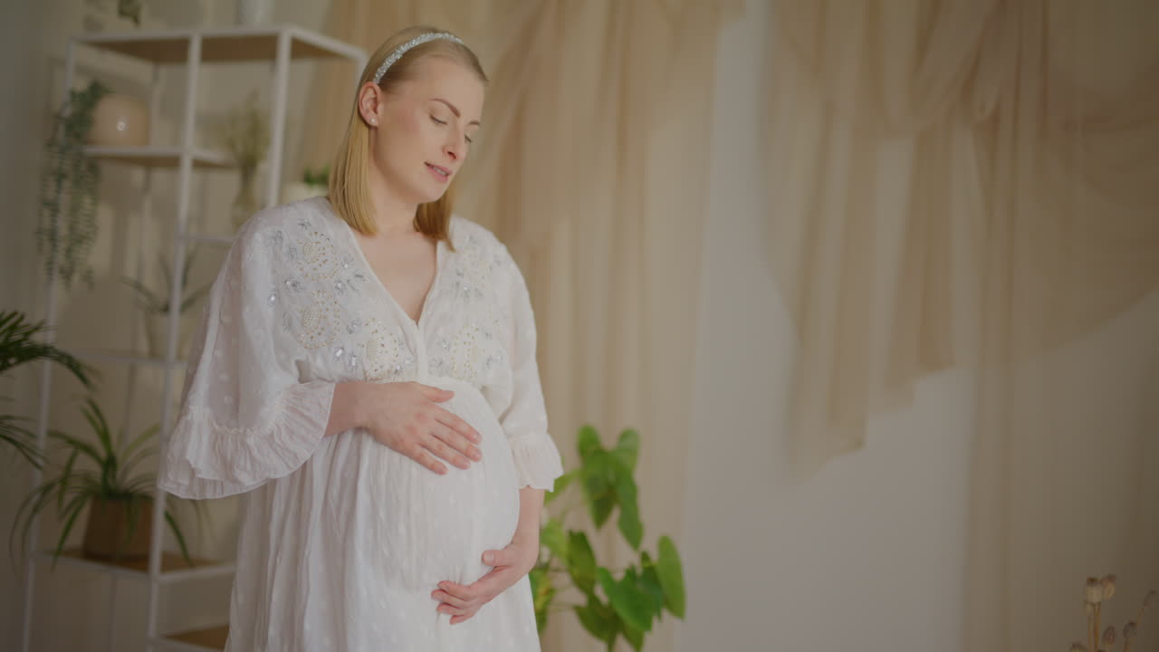 Pregnant Woman Gently Swaying