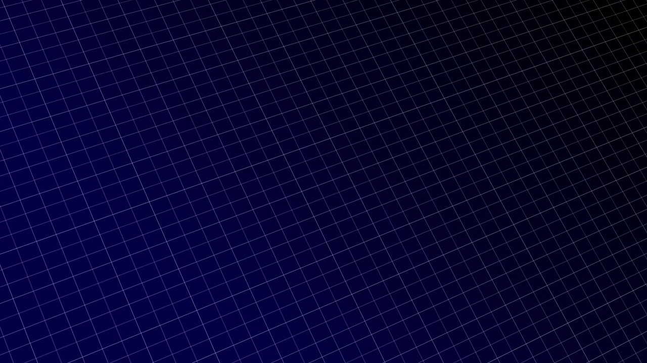 Abstract Blue Grid Pattern Moving Digital Background