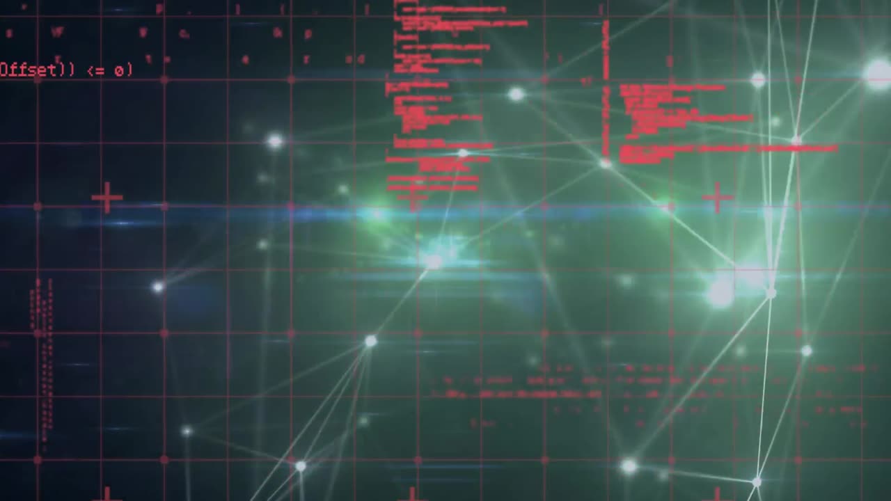 animación de la red de conexiones a través del procesamiento de datos