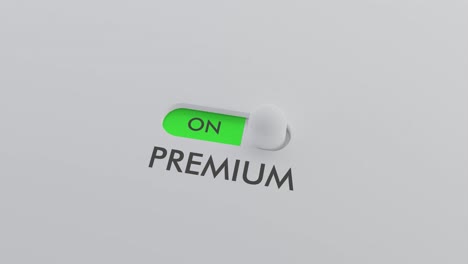 encendido del interruptor premium