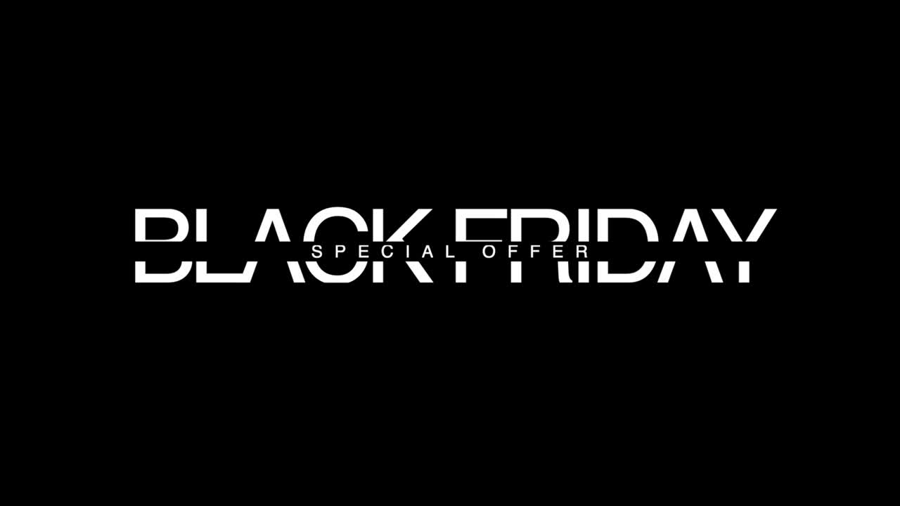 Black Friday Sale Graphic Special Offer Text Animation