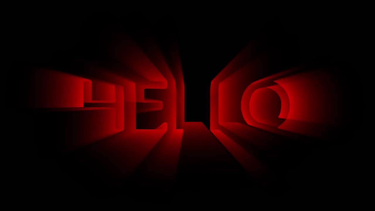 그래피티 스타일 서치라이트 텍스트 애니메이션의 원활한 루프 안녕하세요