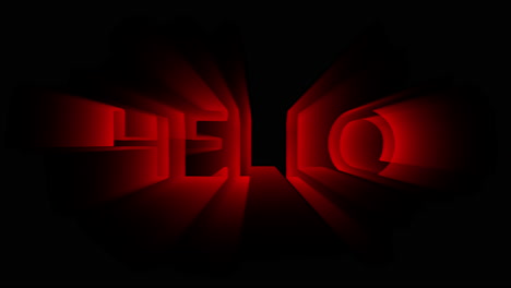 seamless loop hello in graffiti style searchlight text animation