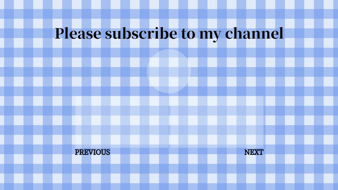 플레이드 체커드 엔드 카드 엔딩 스크린 모션 그래픽