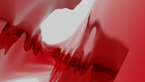 flujo de líquido rojo abstracto