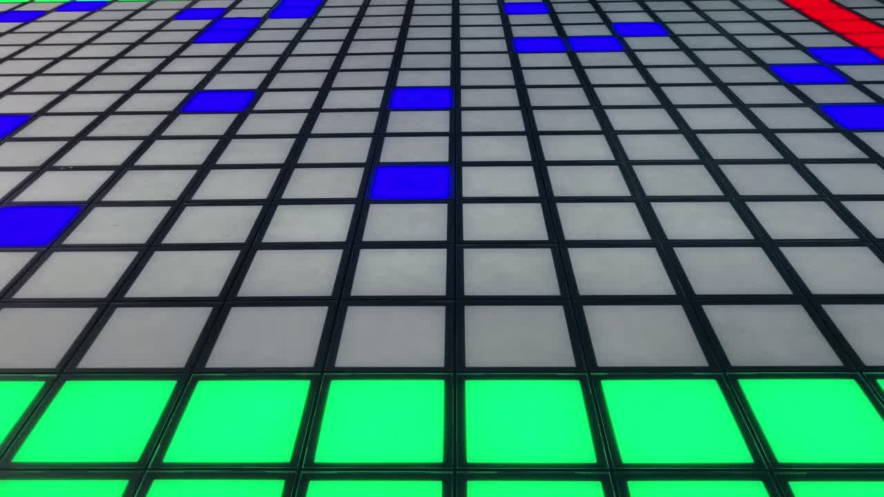 컬러 led 그리드 바닥