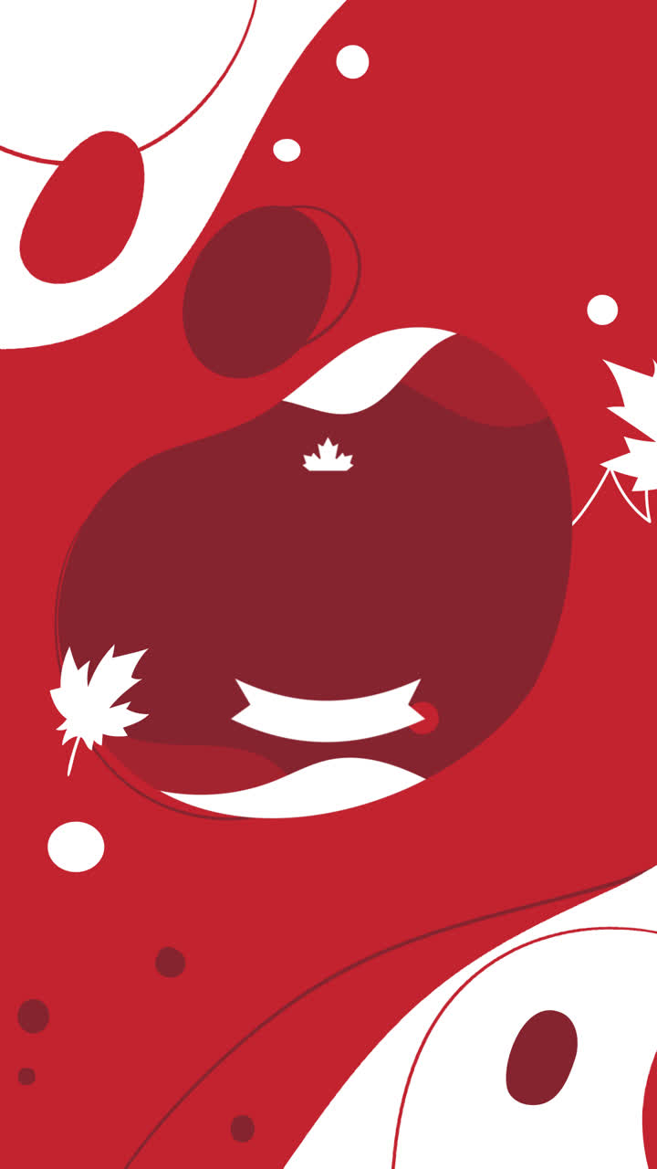 Motion Graphic of Canada day illustration