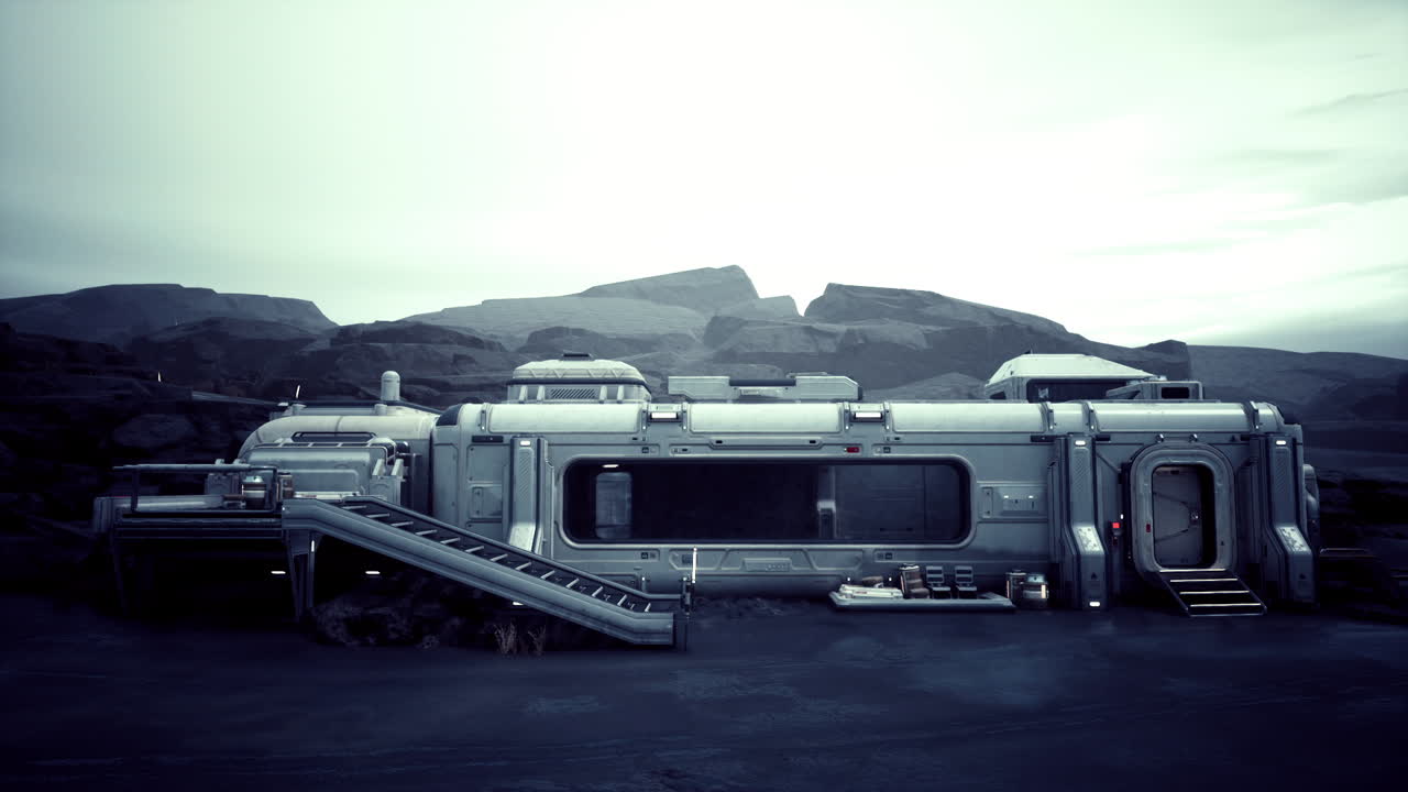 미래의 우주 정거장은 황량한 행성에 있습니다.