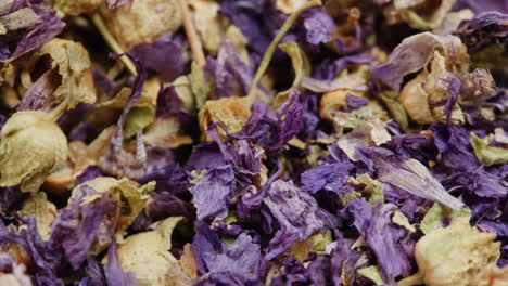 dried purple flower petals for tea