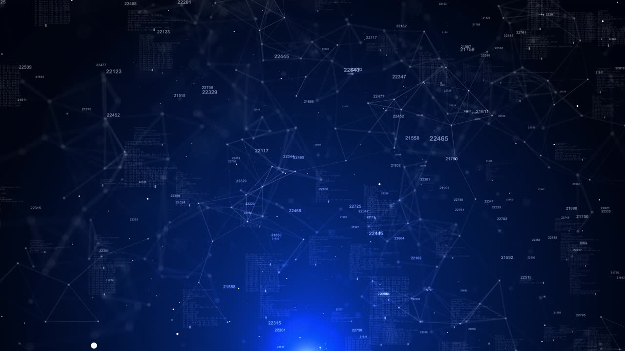 4k abstract blue futuristic plexus lines dots connection motion digital technology medicine backdrop