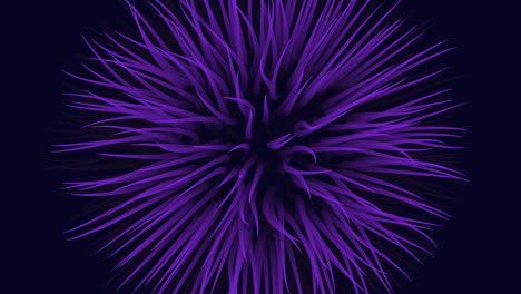 elegante ilustración digital de una flor púrpura con pétalos delicados