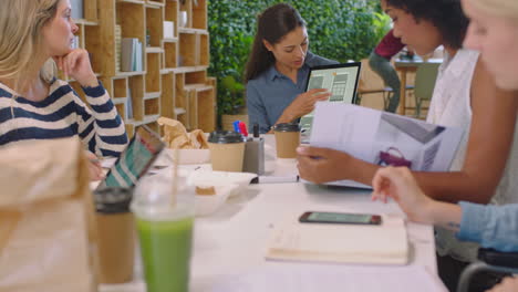 business women, speaker and tablet for meeting