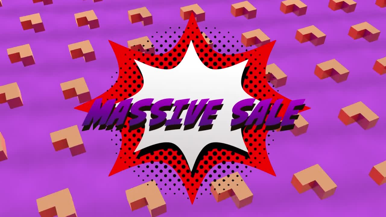 폭발에 대한 대규모 판매 그래픽