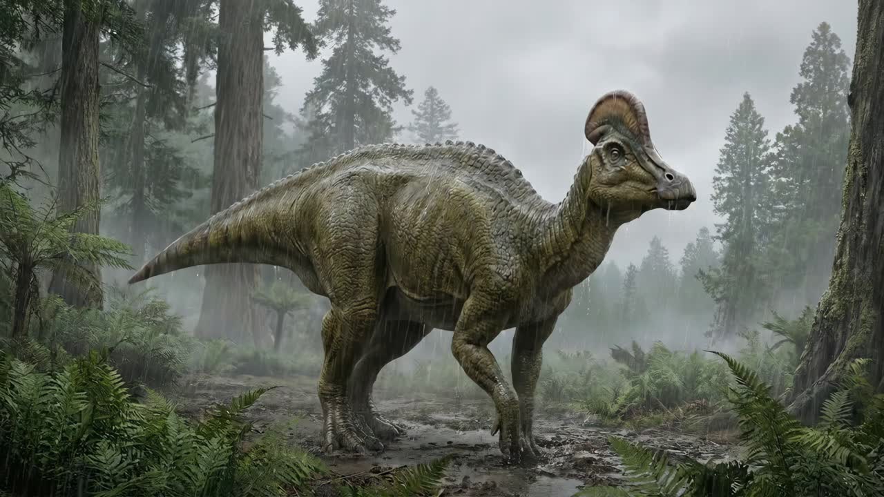 Dilophosaurus nel suo habitat naturale