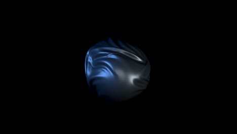 animación 3d de tela abstracta sobre un fondo negro. la luz es débil.