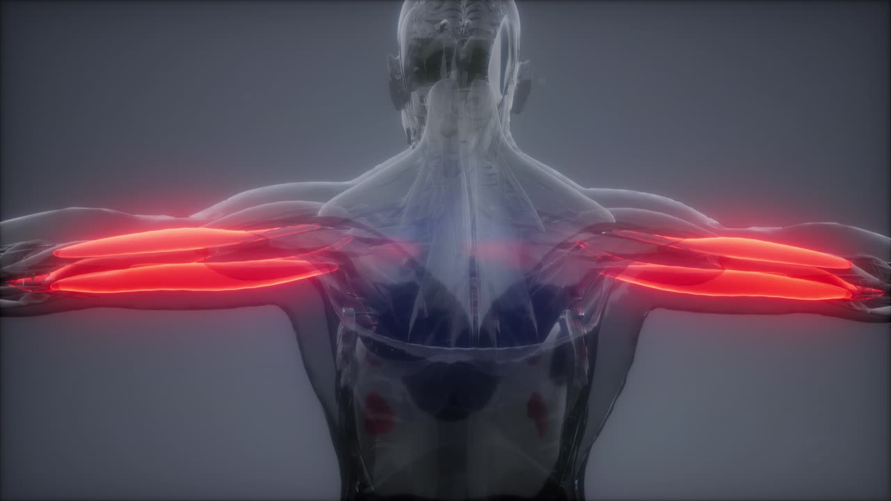 트라이세프스 - 눈에 보이는 근육 해부학 지도