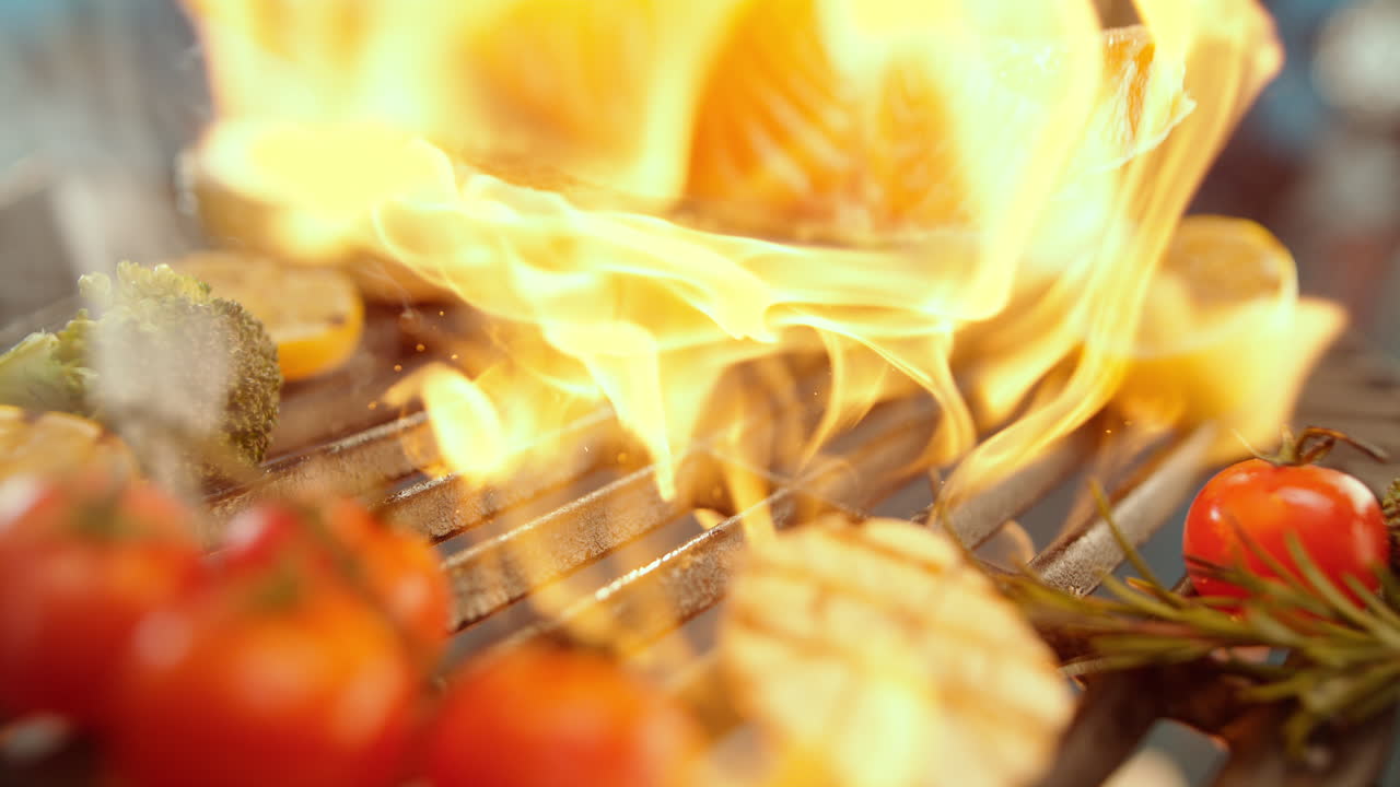 ⁇ 긴 연어와 채소